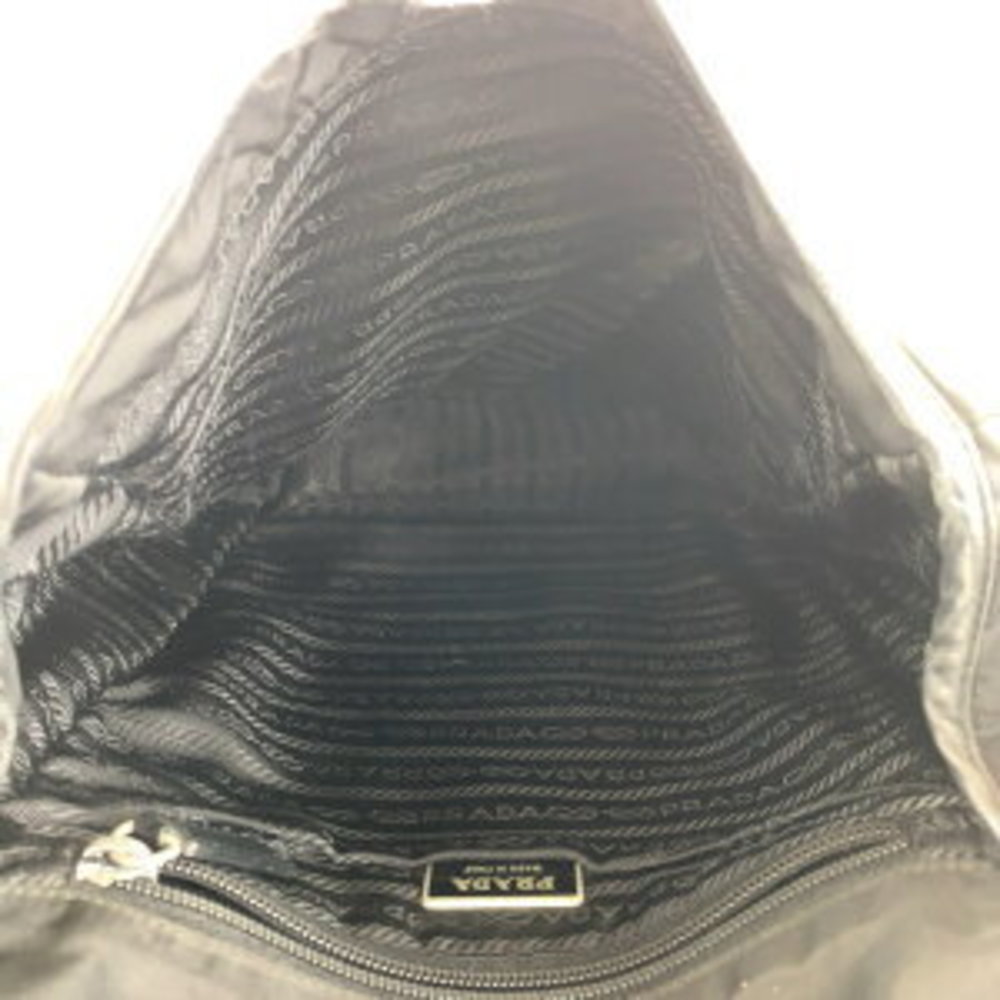 Prada Triangular Bag Pouch Nylon Black Tessuto Sh… - image 8